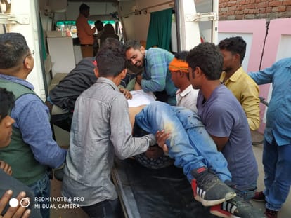 district panchayat member son murder at maharajganj, parents demand, fir on local mla