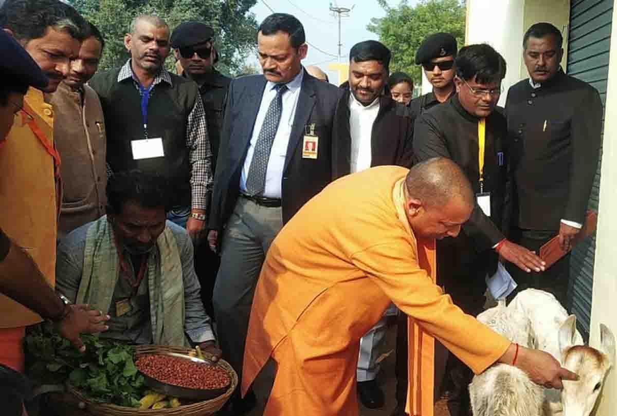 CM Yogi inspected three sites in 46 minutes