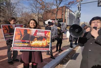 Protest held outside Pakistan embassy in US against sponsored terrorism