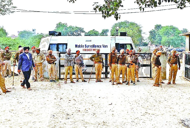 Police force deployed at Jaito of Punjab