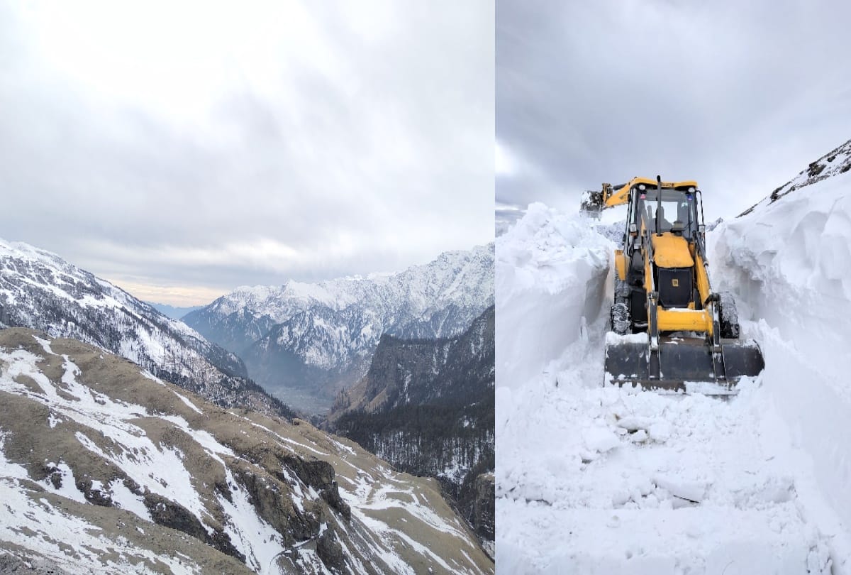 Himachal: Eight people stranded in icy storm at rohtang, temperature below minus 15 degree