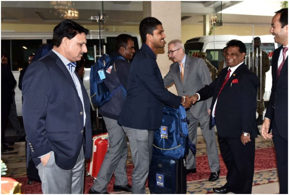 Sri Lanka Cricket Team arrived for first Test in a decade in Pakistan