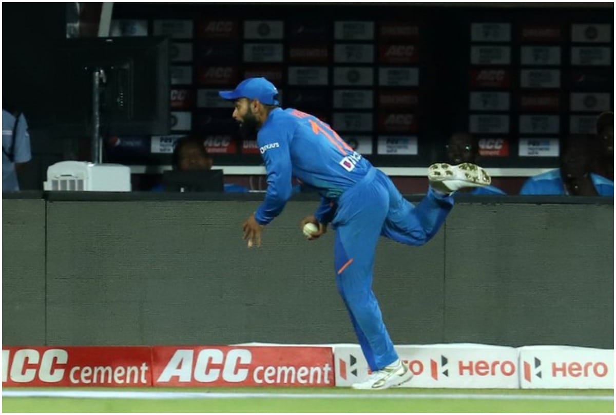 India vs West Indies Virat Kohli Takes Stunning Catch To Dismiss Shimron Hetmyer  Watch