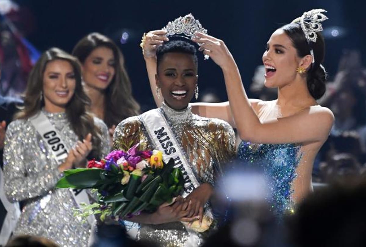 Miss Universe 2019 winner Zozibini Tunzi from South Africa Vartika Singh crashes out