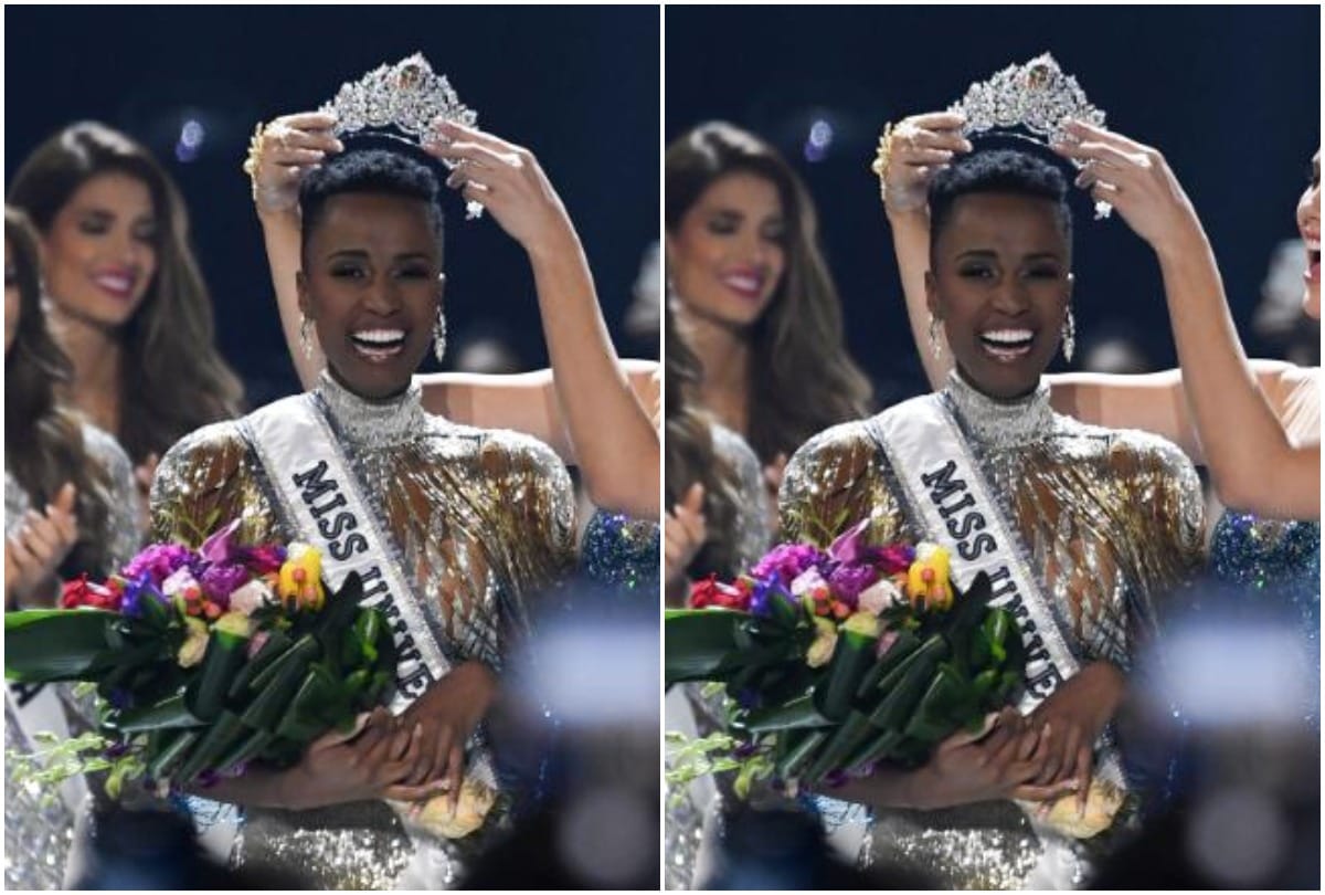 Miss Universe 2019 winner Zozibini Tunzi from South Africa Vartika Singh crashes out