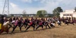 सेलाकुई में दो दिवसीय आत्मरक्षा एवं जीवन कौशल प्रशिक्षण कार्यक्रम के दौरान प्रशिक्षण में शामिल