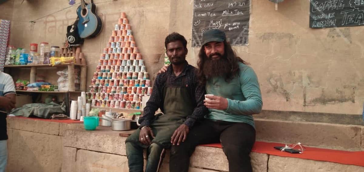 Aamir Khan said after taking ginger milk tea wow Angad in varanasi Lal Singh Chadha shooting