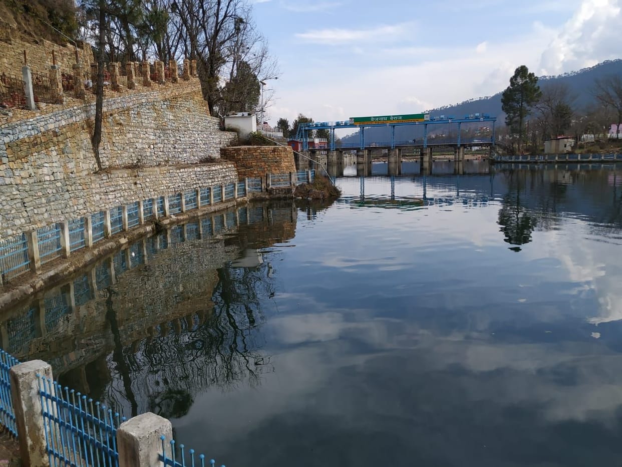 man made lake in bad condition