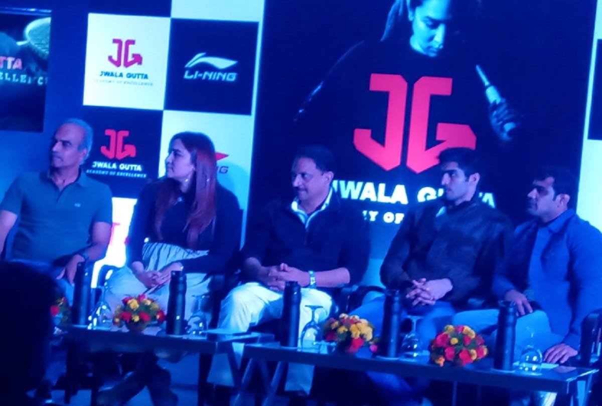 Indian shuttler Jwala Gutta opens her badminton academy in hyderabad with the help of father