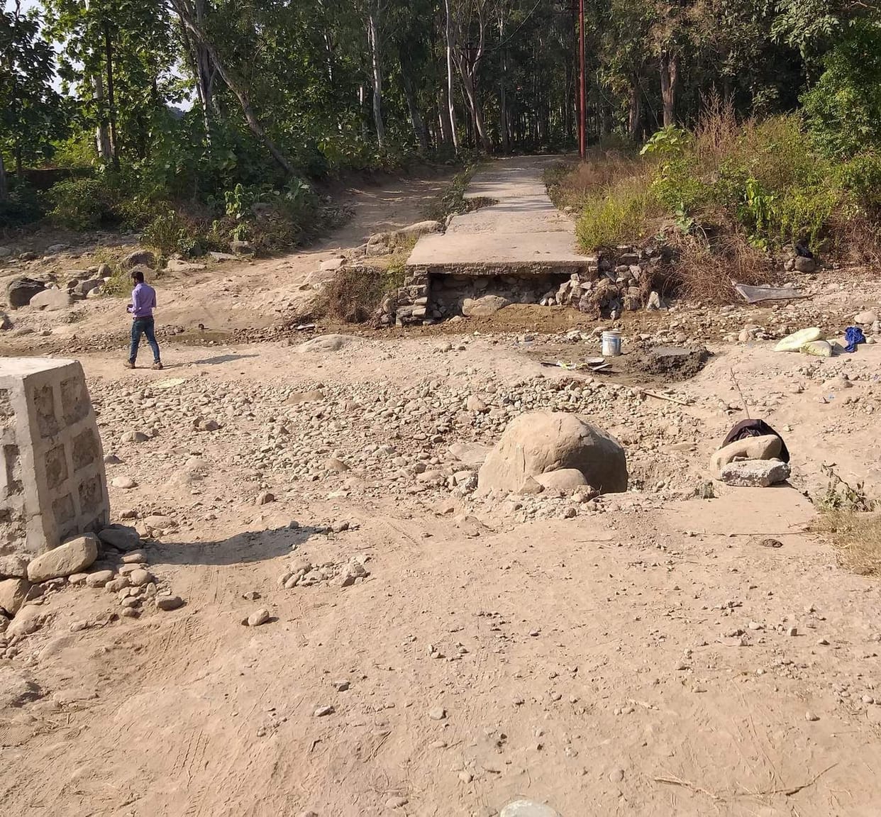 Bhabar's public got gift of two bridges