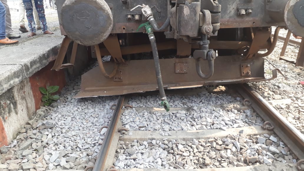 up: train accident near basti railway station