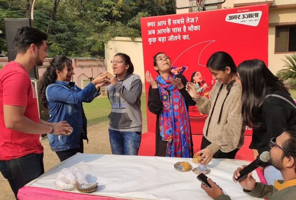 Vodafone Amar Ujala fastest challenge hunt show in lucknow.
