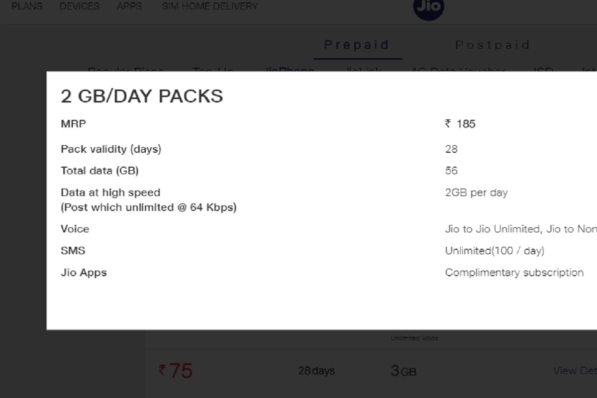 Reliance Jio Removes Rs 49 Jio Phone Plan New Recharge Plan Now starts from Rs 75