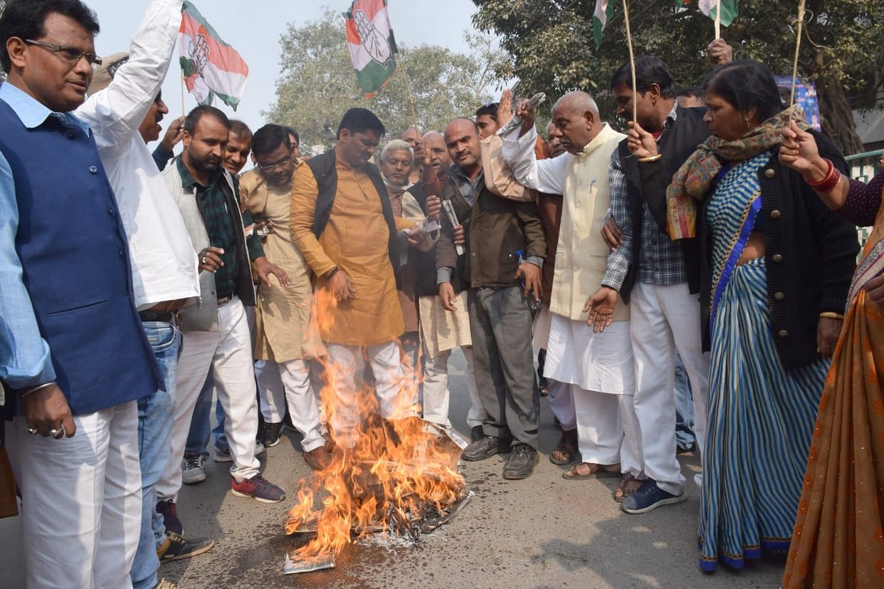 congress protest against citizenship amendment bill