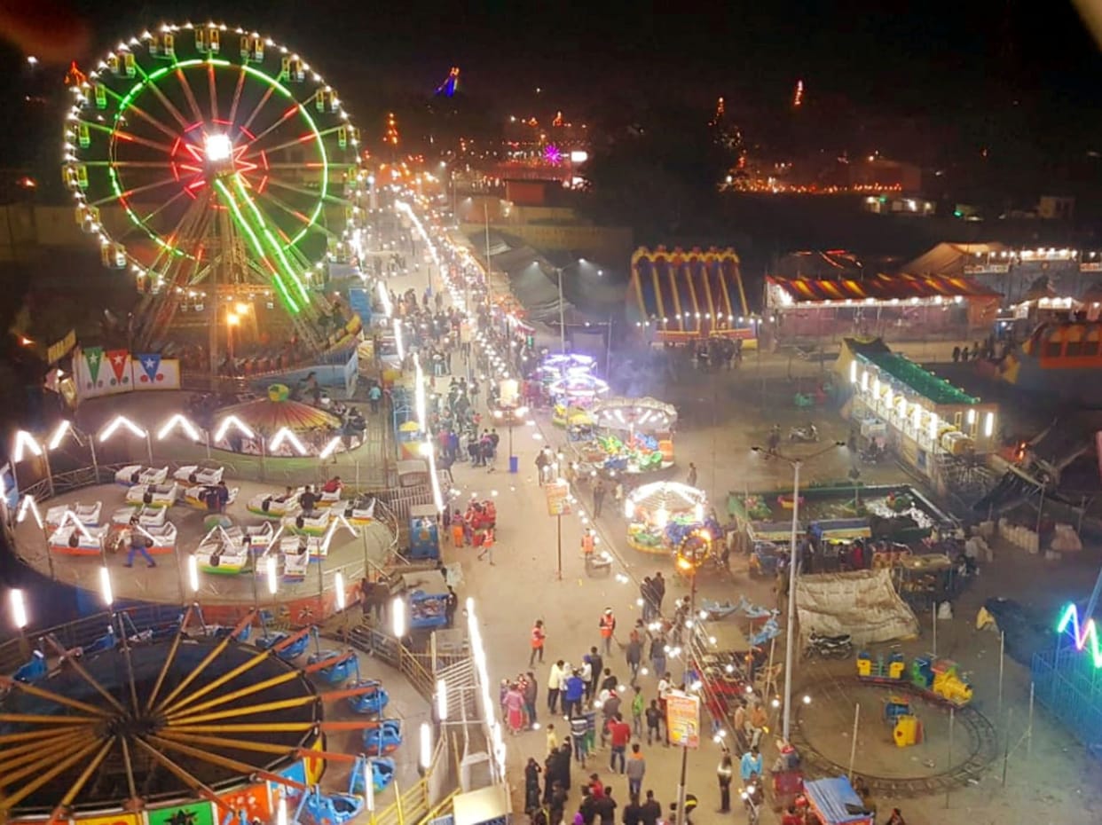 soron fair, colorfull, light, kasganj
