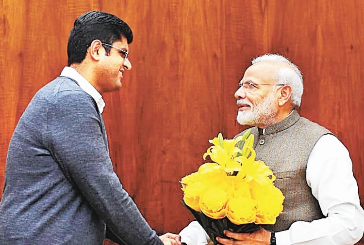 Haryana Deputy Chief Minister Dushyant Chautala Meeting with PM Narendra Modi