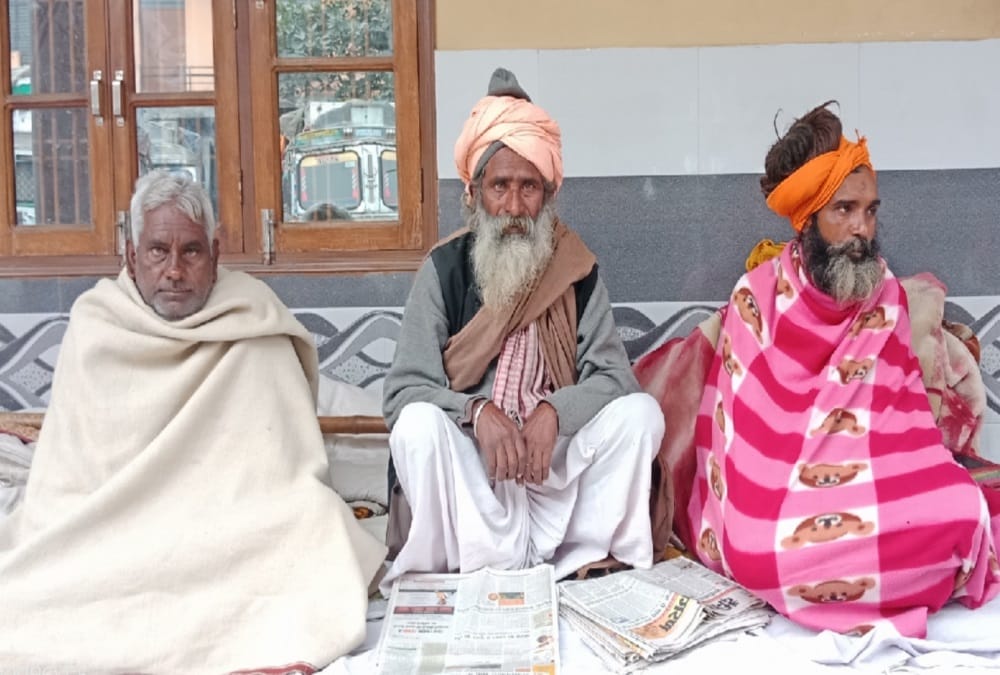 Saint Admitted In hospital during Protest against Slaughterhouse in manglaur