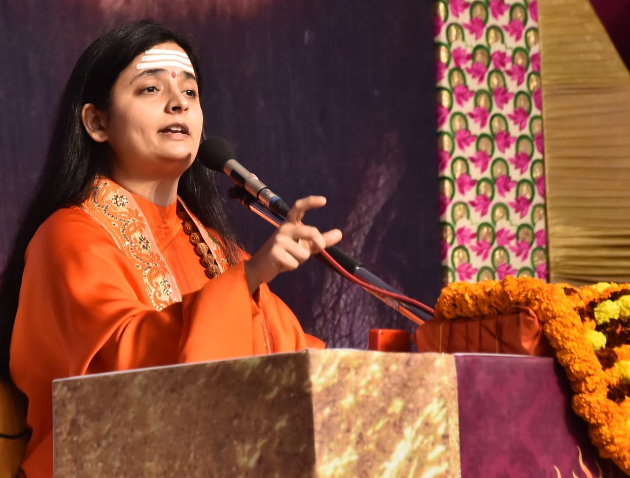 sadhvi aastha bharti in champa devi park  gorakphur letest news