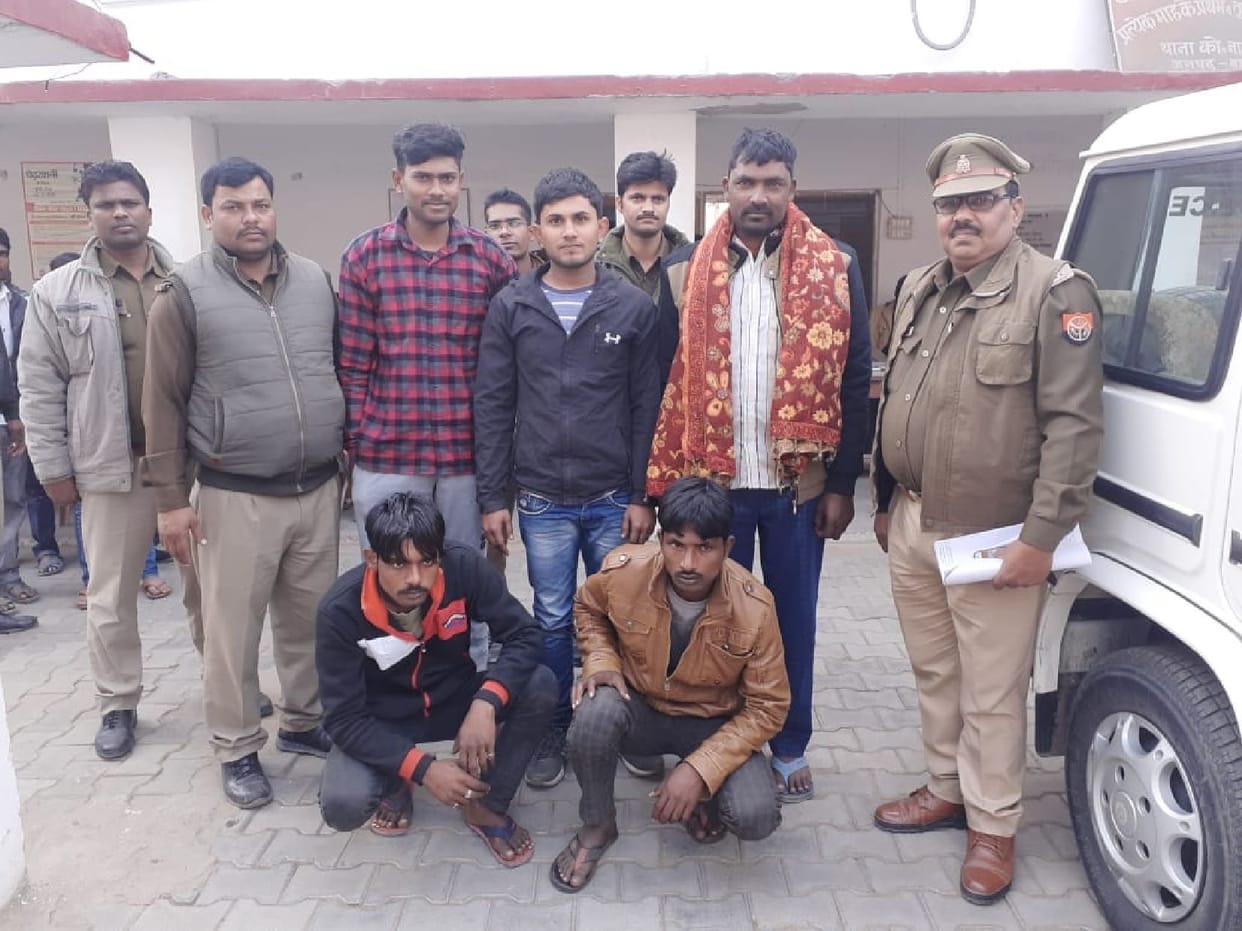 Police raided butcher market, five arrested