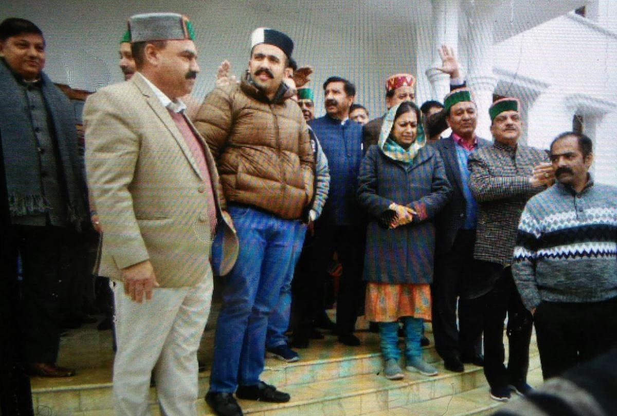 himachal vidhan sabha winter session congress walkout over illegal mining in swan river