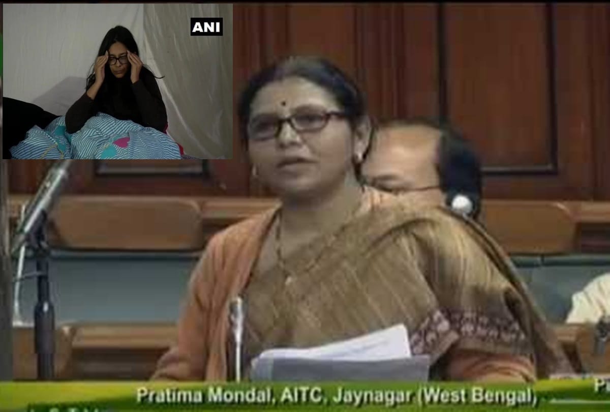 Swati Maliwal hunger strike issue raise in Parliament, TMC MP Pratima Mondal becomes emotional