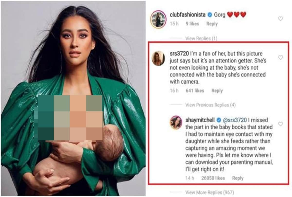Actress Shay Mitchell shut down trollers who shamed her for breastfeeding pic with daughter