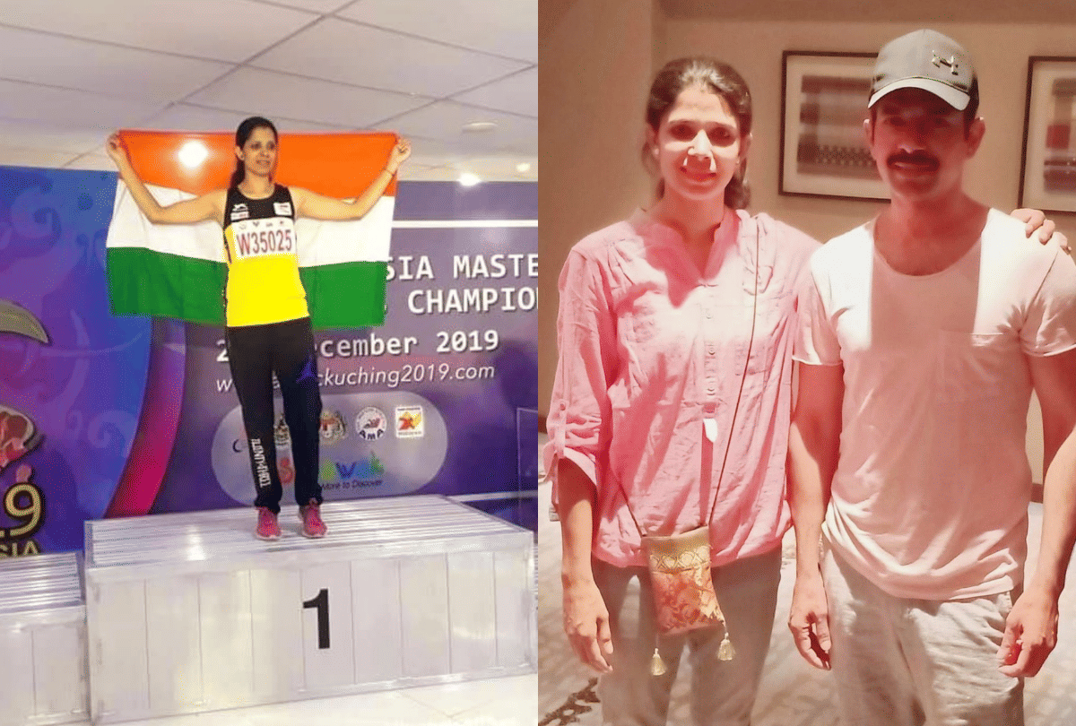 Mukkabaaz Vineet Kumar sister tripti won 100 meter race in Asia Masters Athletics Championships