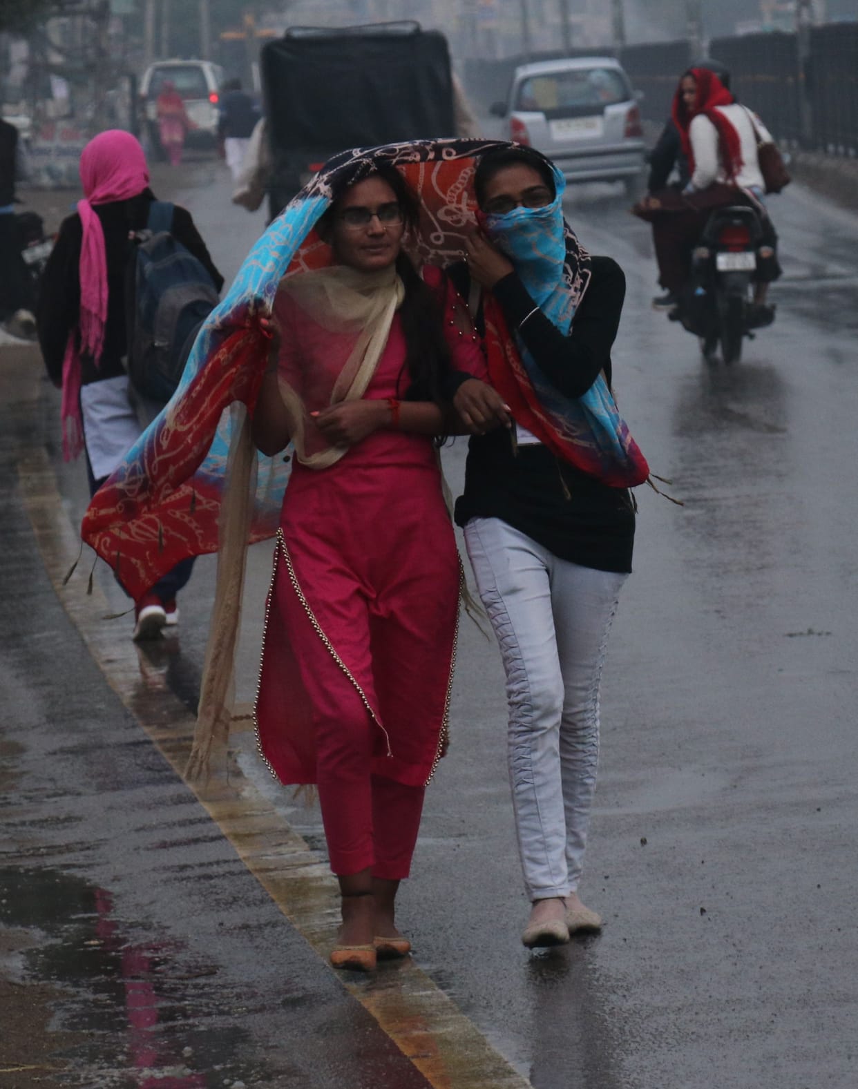 raining, cold