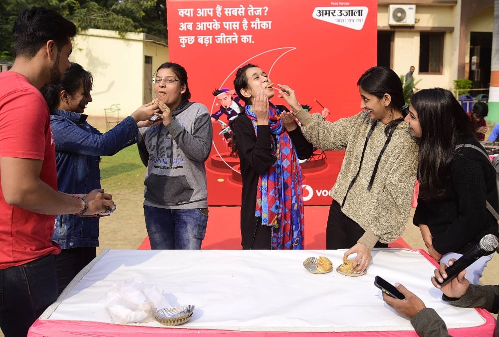 Pics of Vodafone Amar Ujala fastest challenge hunt show.