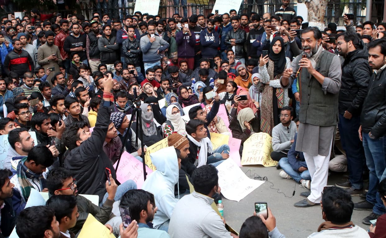 Amu students protest against CAB