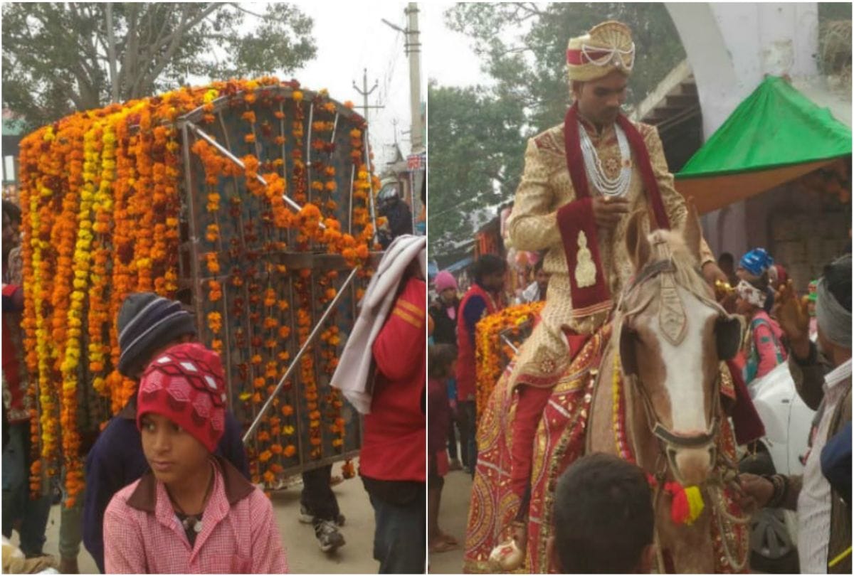 bride ritual of vidai in doli in bateshwar agra
