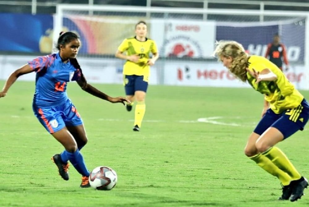 India U-17 womens football team loses 0-3 to Sweden