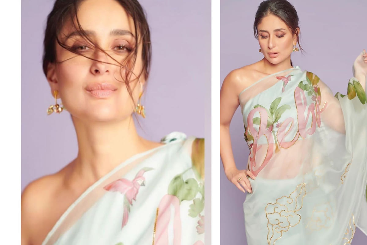 kareena kapoor slays in wore bebo printed Picchika saree