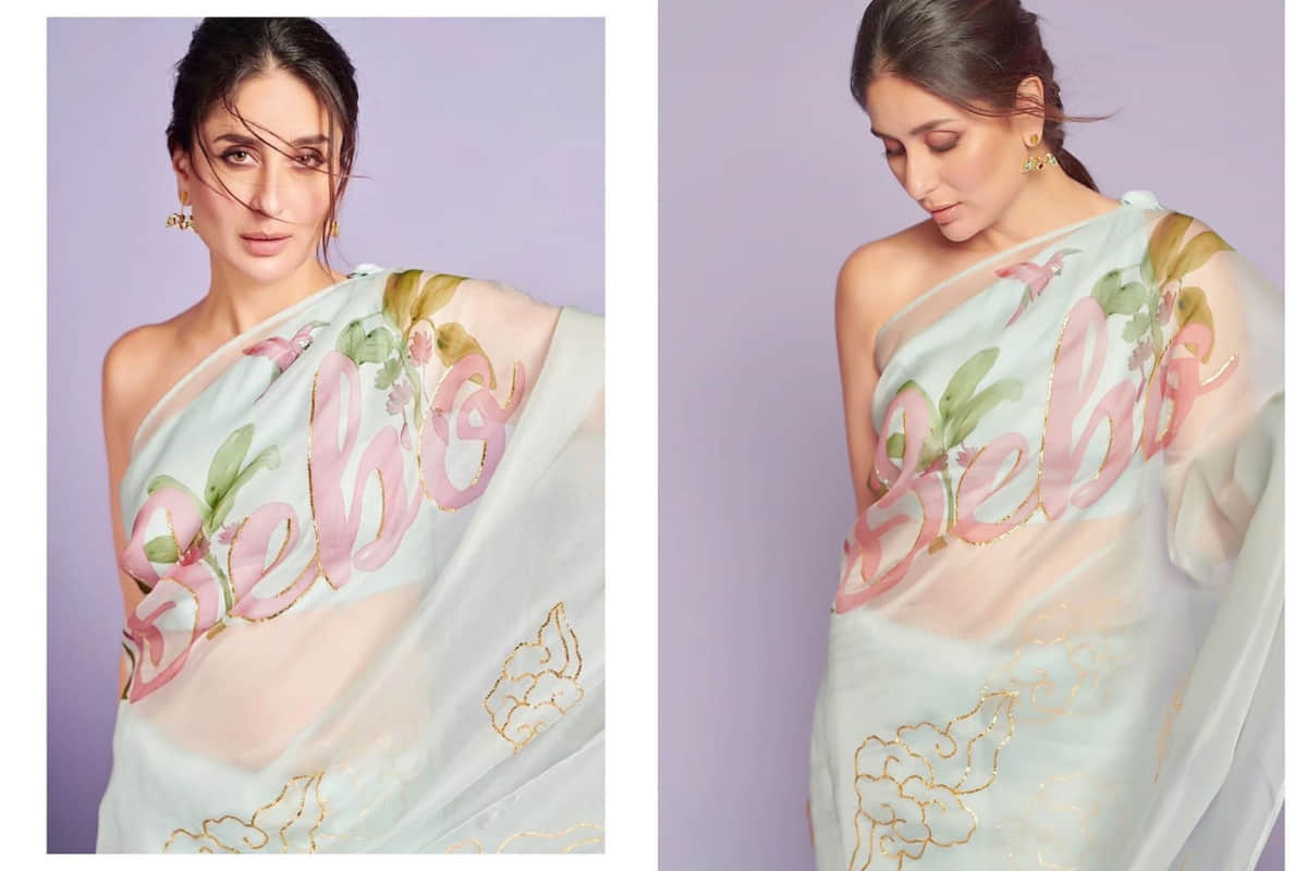 kareena kapoor slays in wore bebo printed Picchika saree