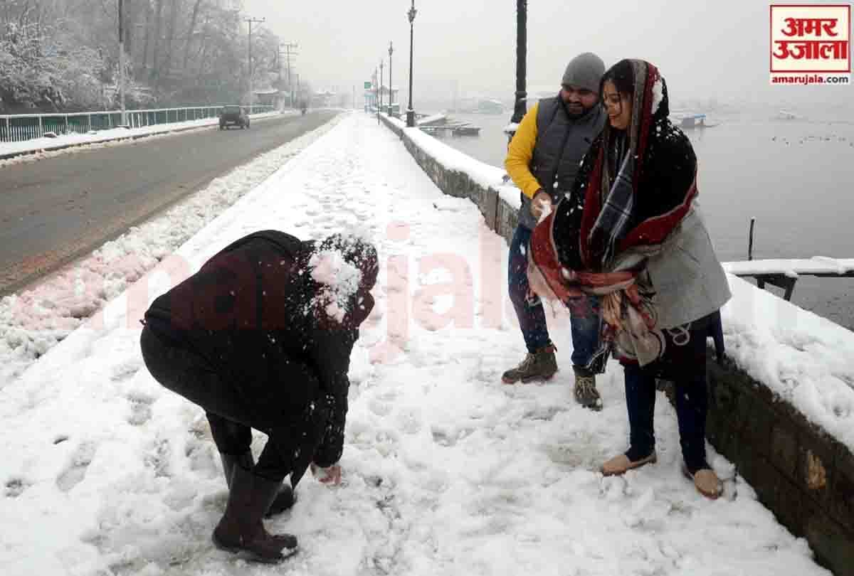 Today, rain and snowfall in Jammu and Kashmir, traffic on Srinagar-Leh highway could not be restored
