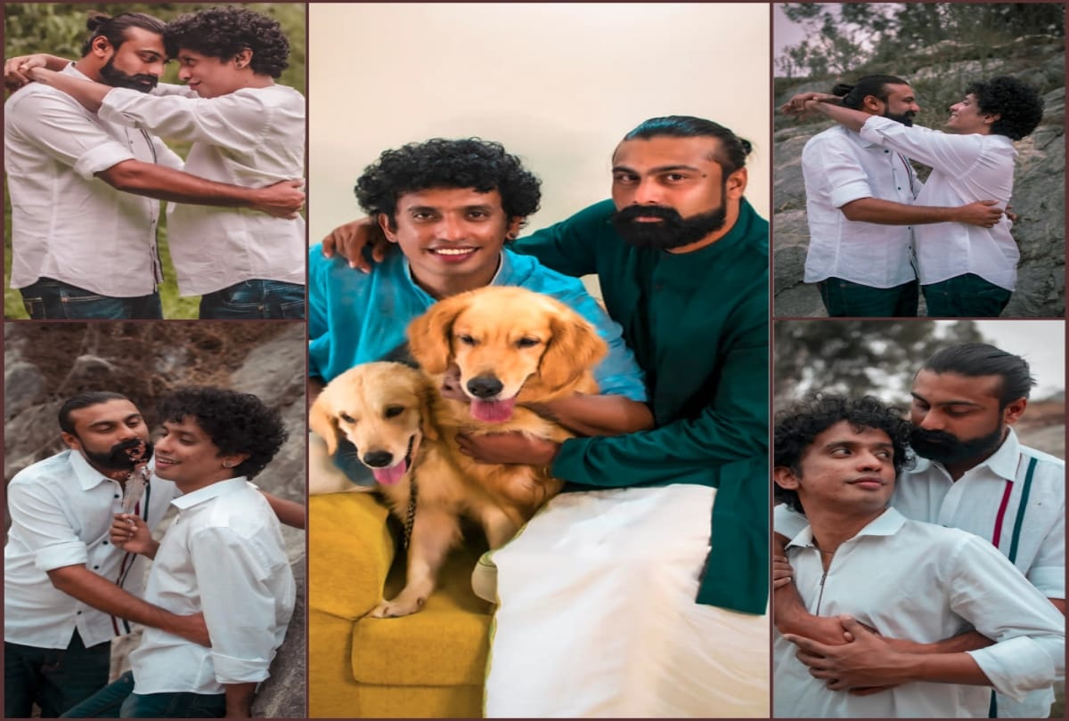 same sex gay couple pre wedding photoshoot in kerala see romantic pictures