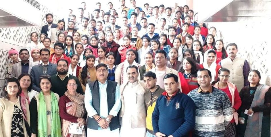 Students were given a tour of Parliament House