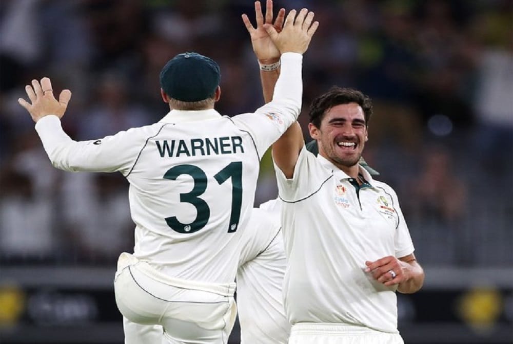 Mitchell Starc dominates for Australia as New Zealand crumble 1st Test at perth 
