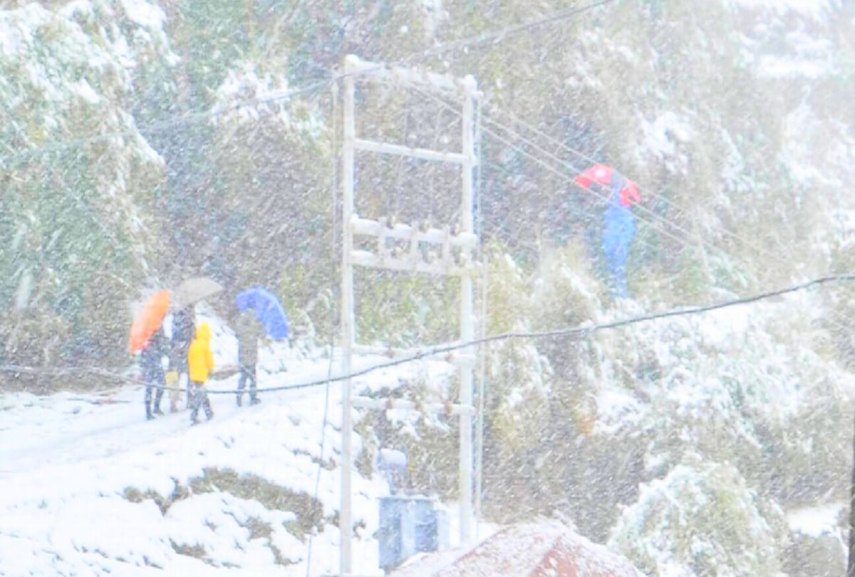 mla stranded for hours in snowfall, reached the hotel on foot