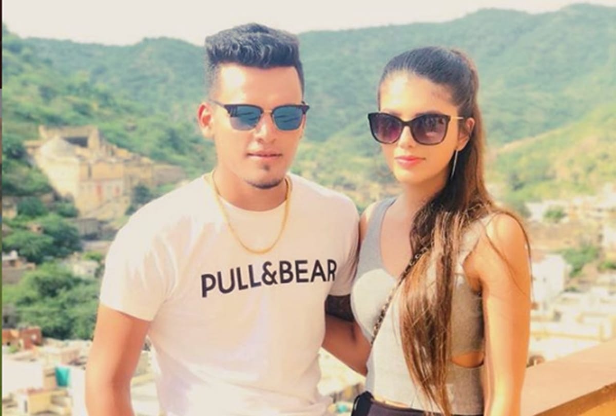Indian cricketer Deepak chahar younger brother Rahul chahar engaged with long time girlfriend ishani