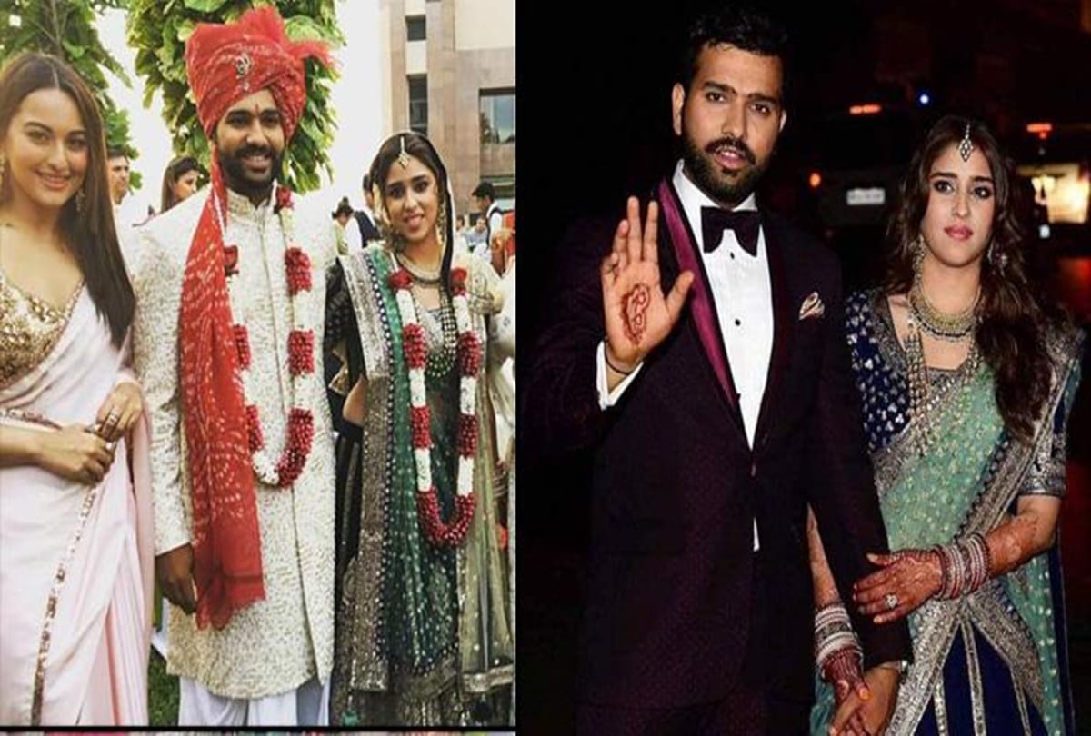 Rohit Sharma and Ritika Sajdeh marriage photos