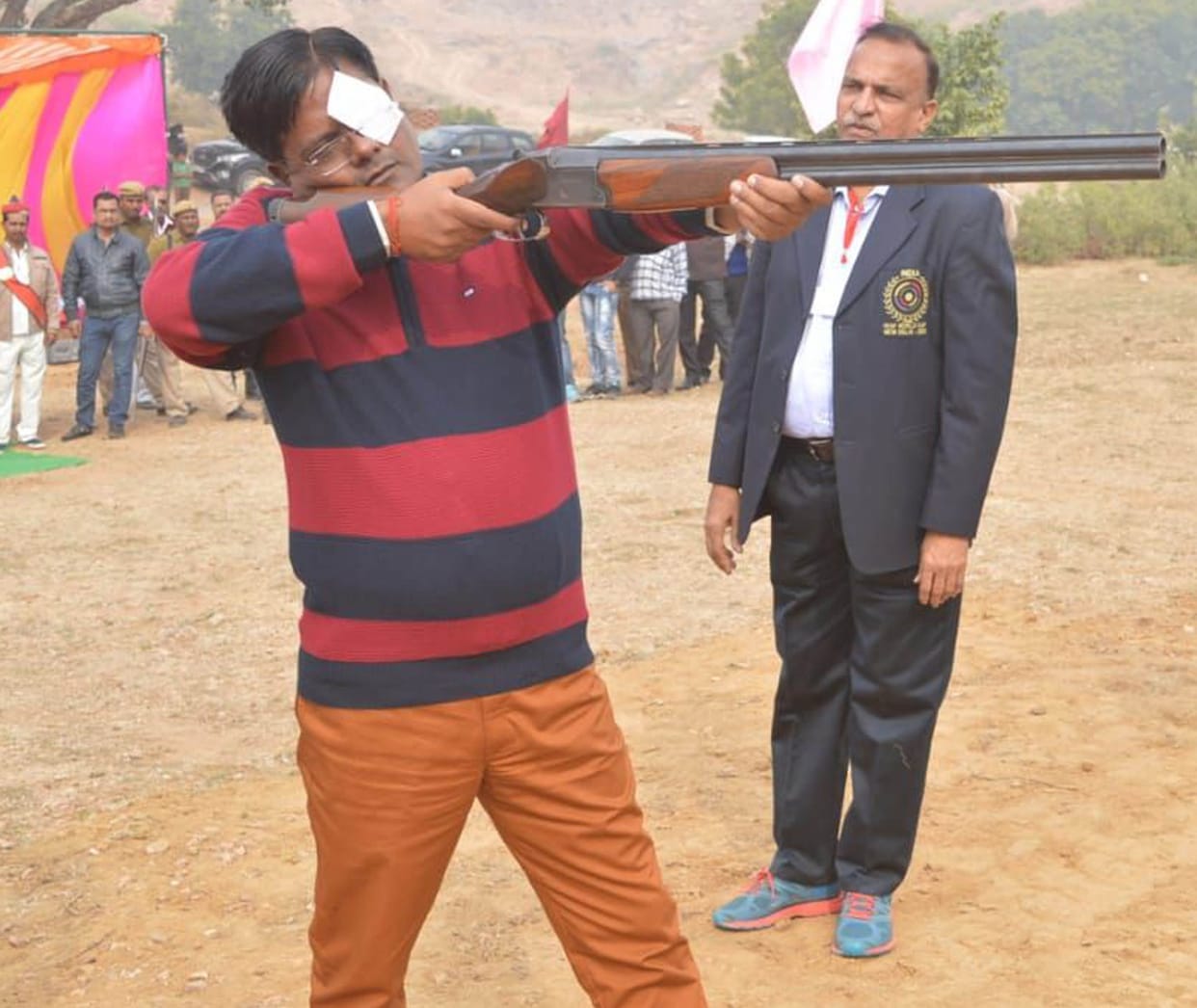 Shooters on the second day also hit the targets