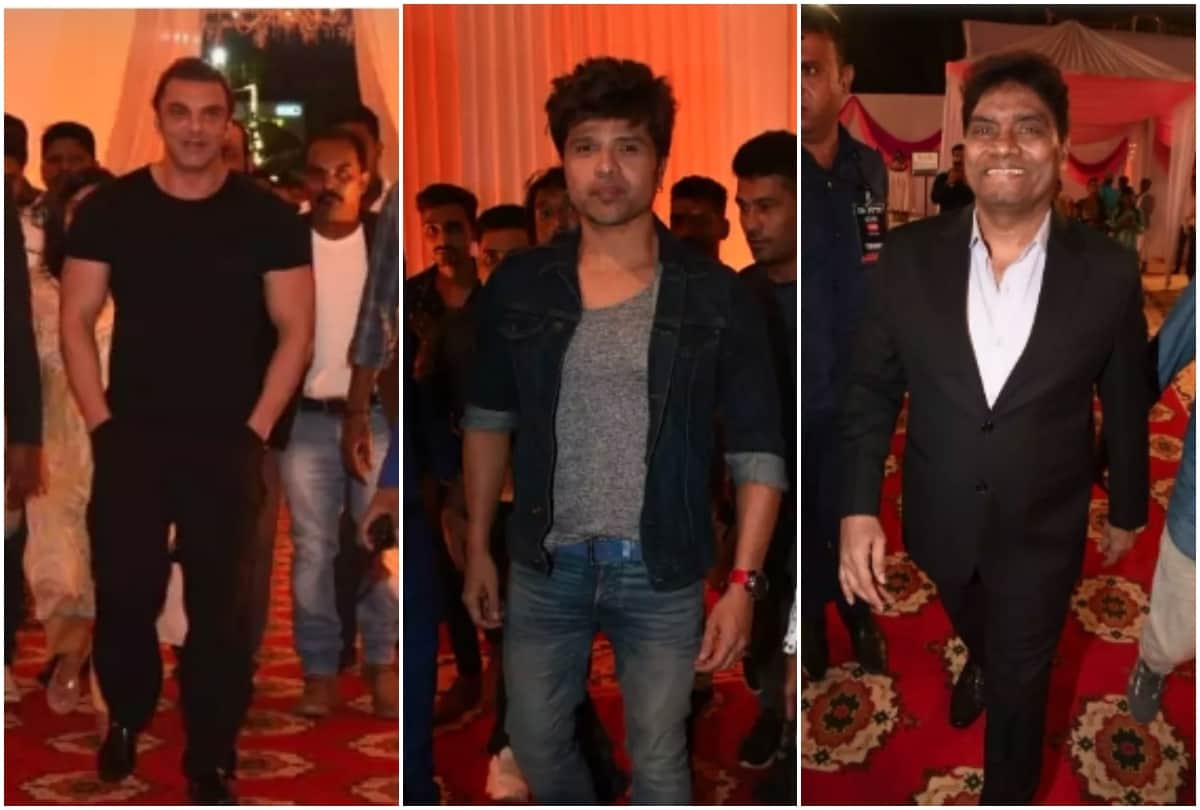Salman Khan attend makeup artist Raju son wedding ceremony picture viral on social media