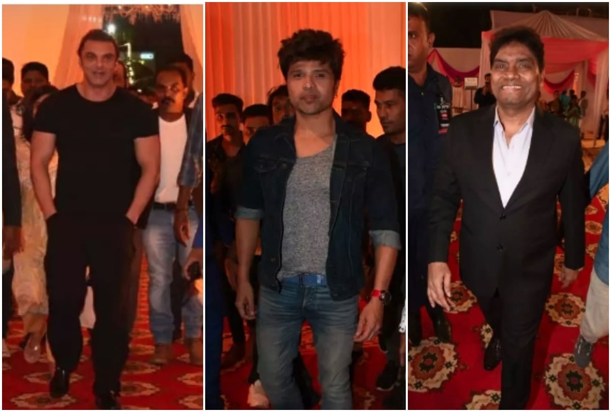 Salman Khan attend makeup artist Raju son wedding ceremony picture viral on social media