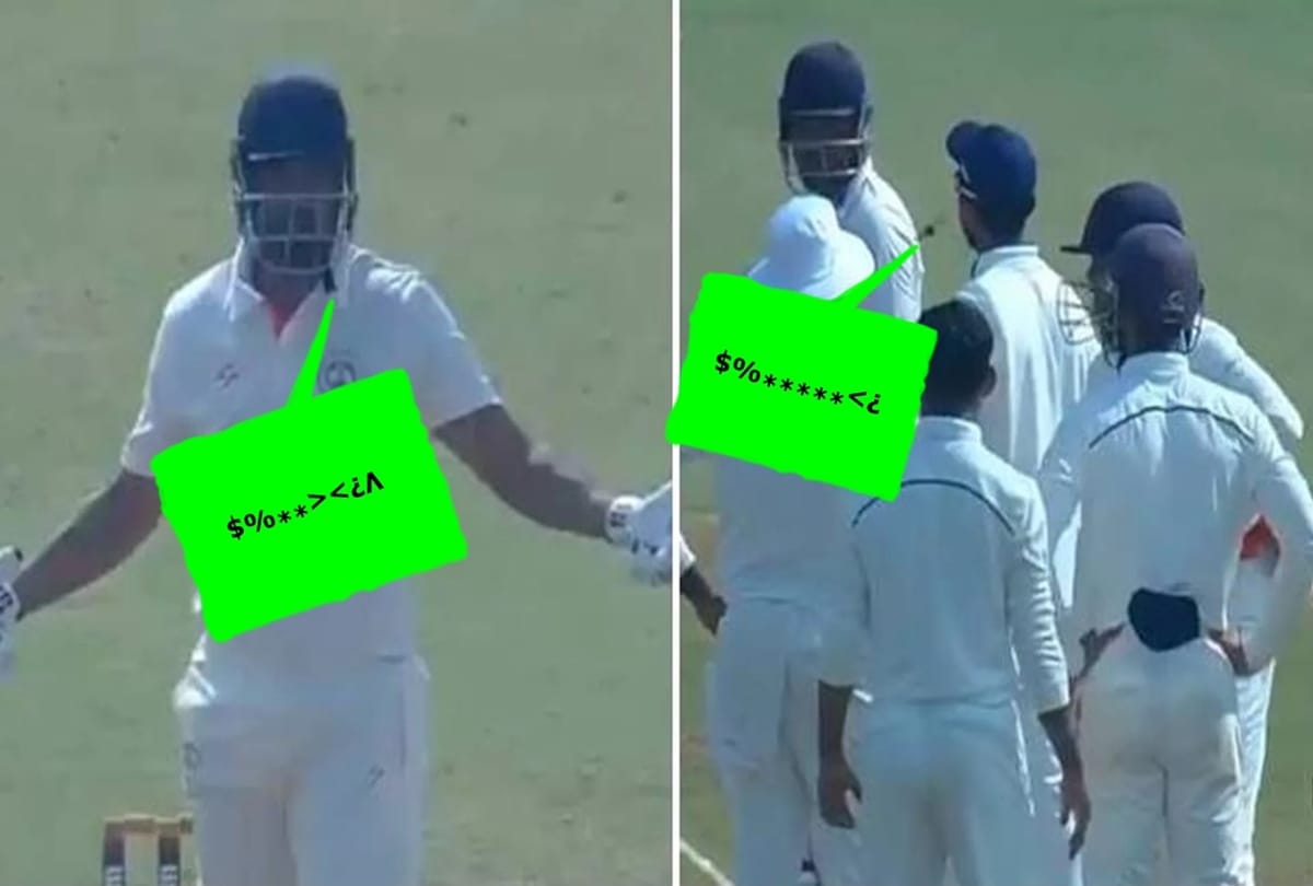 Yusuf pathan and Ajinkya Rahane got involved in cold war during Ranji Trophy match
