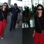 kareena kapoor carry red sling small bag price is 2.1 lakh