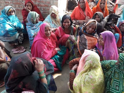 In Jaunpur, in a house the old woman who was asleep in the house was brutally murdered