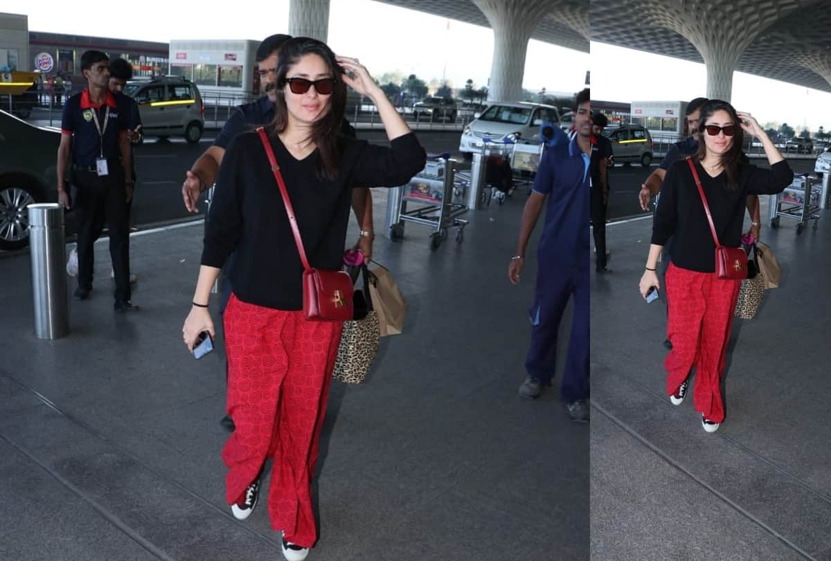kareena kapoor carry red sling small bag price is 2.1 lakh