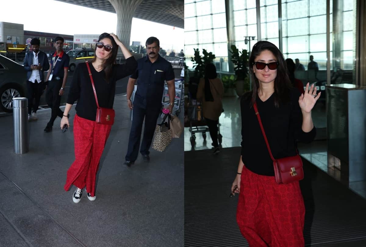 kareena kapoor carry red sling small bag price is 2.1 lakh