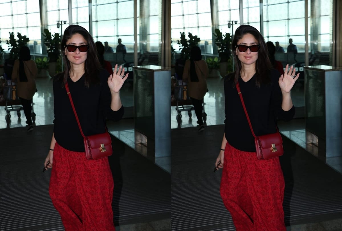kareena kapoor carry red sling small bag price is 2.1 lakh